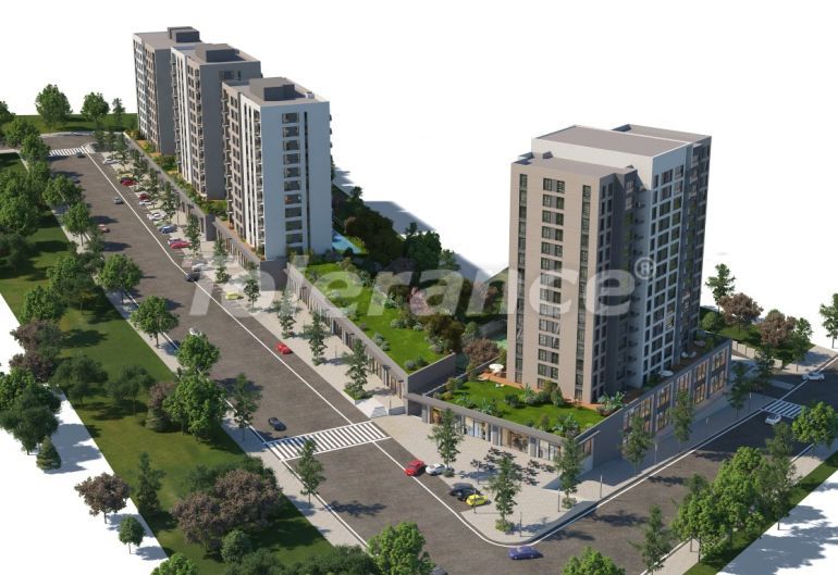 Квартира от застройщика в Топкапы, Стамбул с бассейном в рассрочку: купить недвижимость в Турции - 133261