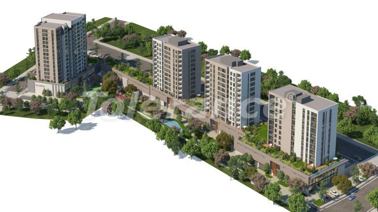 Квартира от застройщика в Топкапы, Стамбул с бассейном в рассрочку: купить недвижимость в Турции - 133262