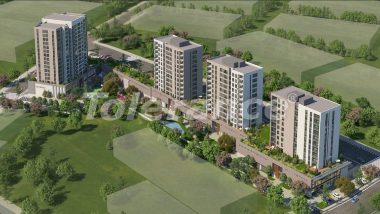 Квартира от застройщика в Топкапы, Стамбул с бассейном в рассрочку: купить недвижимость в Турции - 133269