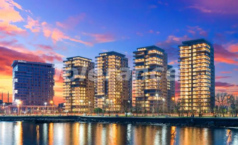 Квартира от застройщика в Зейтинбурну, Стамбул вид на море с бассейном - 26000 Квартира от застройщика в Зейтинбурну, Стамбул вид на море с бассейном: купить недвижимость в Турции - 26000