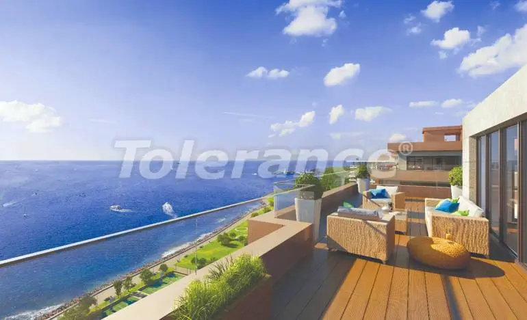 Квартира от застройщика в Зейтинбурну, Стамбул вид на море с бассейном - 26003 Квартира от застройщика в Зейтинбурну, Стамбул вид на море с бассейном: купить недвижимость в Турции - 26003