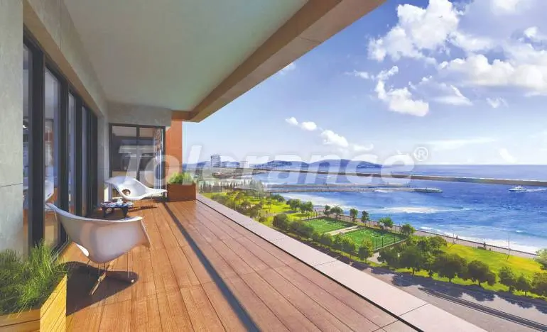 Квартира от застройщика в Зейтинбурну, Стамбул вид на море с бассейном - 26006 Квартира от застройщика в Зейтинбурну, Стамбул вид на море с бассейном: купить недвижимость в Турции - 26006