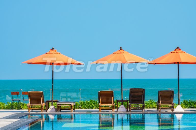 Отель в Бодрум центр, Бодрум вид на море с бассейном: купить недвижимость в Турции - 46673