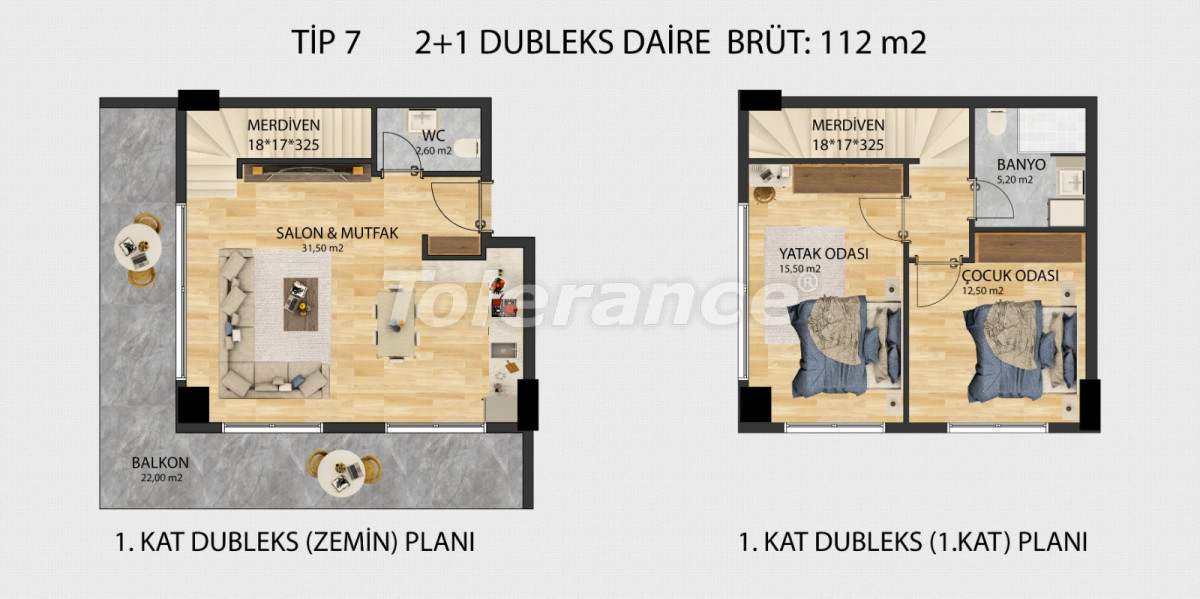 Квартира от застройщика в Анталии с бассейном в рассрочку: купить недвижимость в Турции - 138759