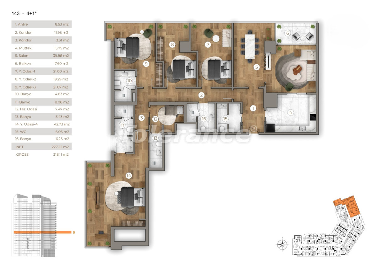 Квартира от застройщика в Арнавуткёй, Стамбул вид на море с бассейном в рассрочку: купить недвижимость в Турции - 131812