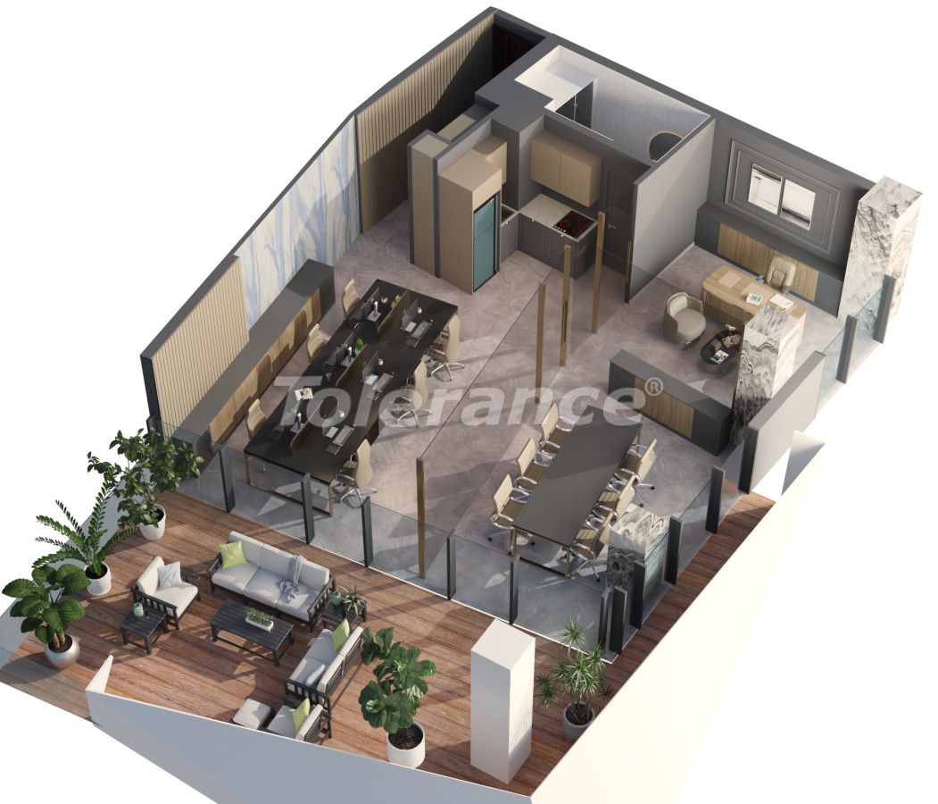 Квартира от застройщика в Аташехире, Стамбул с бассейном: купить недвижимость в Турции - 129178