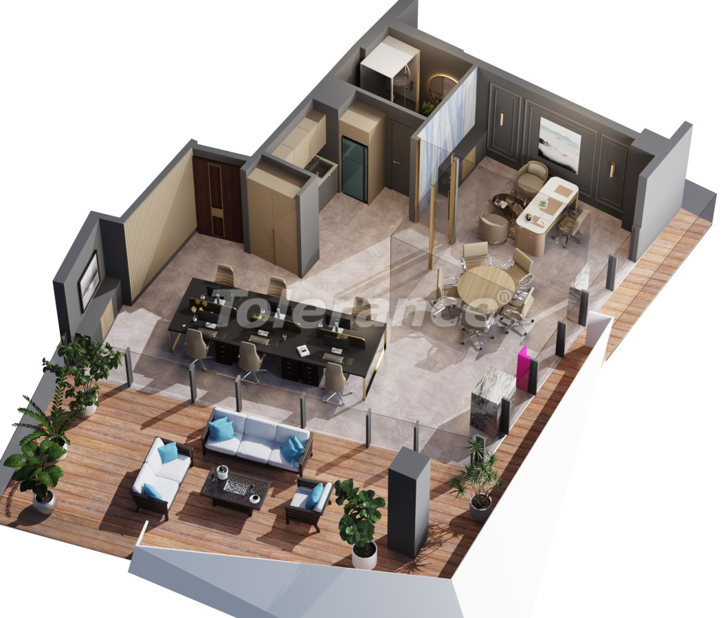 Квартира от застройщика в Аташехире, Стамбул с бассейном: купить недвижимость в Турции - 129180