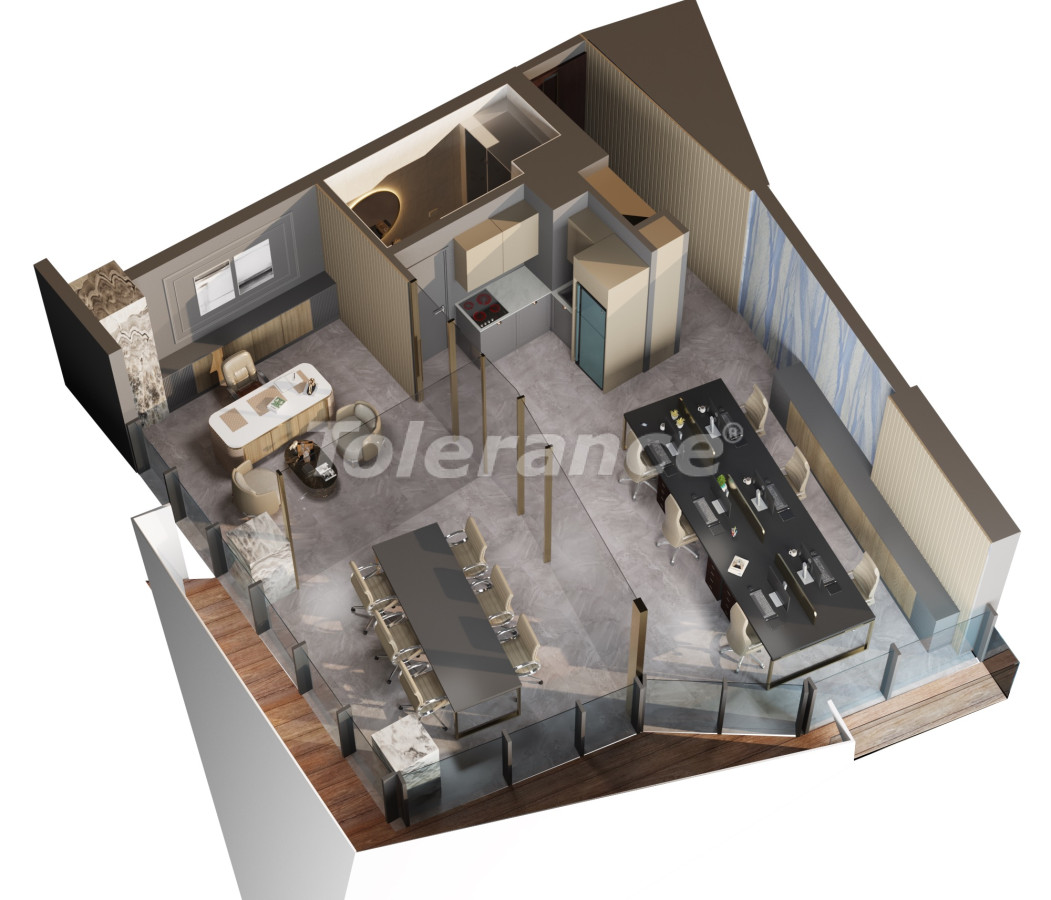 Квартира от застройщика в Аташехире, Стамбул с бассейном: купить недвижимость в Турции - 129181