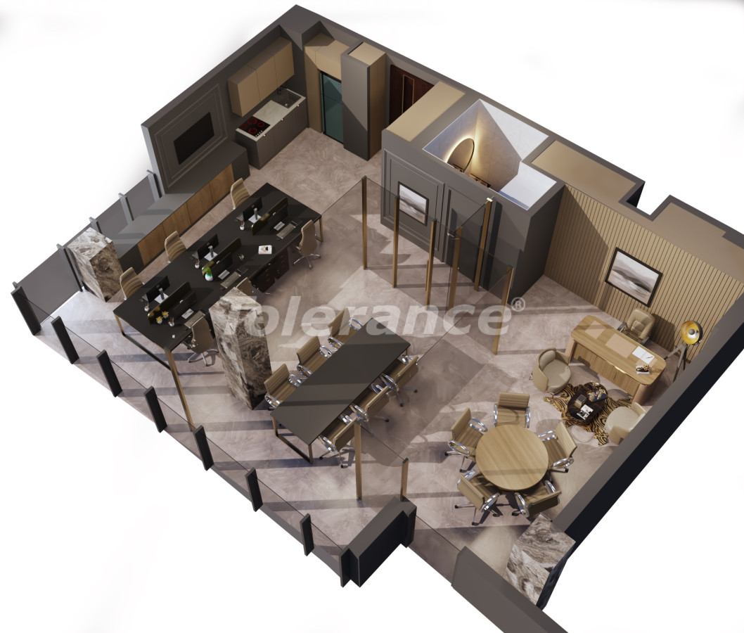 Квартира от застройщика в Аташехире, Стамбул с бассейном: купить недвижимость в Турции - 129182