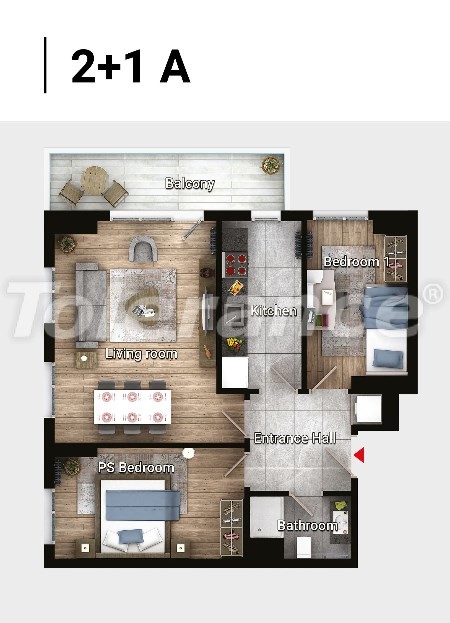 Квартира в Авджылар, Стамбул с бассейном в рассрочку: купить недвижимость в Турции - 17180