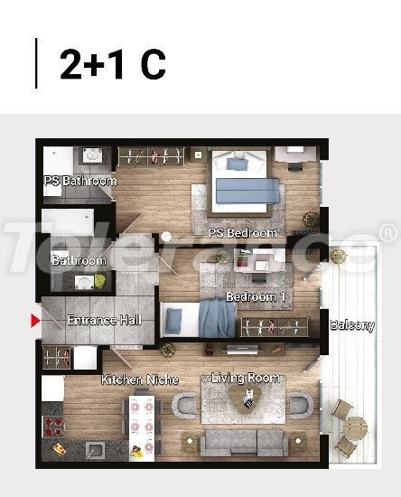 Квартира в Авджылар, Стамбул с бассейном в рассрочку: купить недвижимость в Турции - 17182