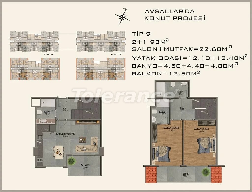 Квартира от застройщика в Авсаларе, Аланья вид на море с бассейном в рассрочку: купить недвижимость в Турции - 22083
