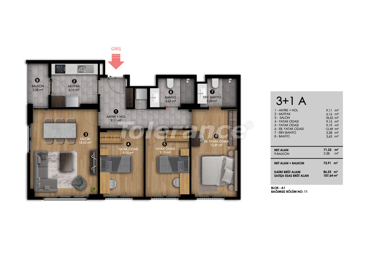Квартира от застройщика в Багджылар, Стамбул в рассрочку: купить недвижимость в Турции - 58060