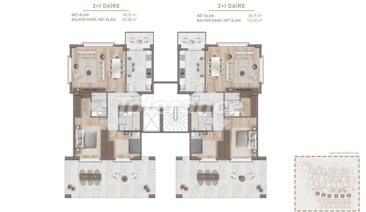 Квартира от застройщика в Бахчешехир, Стамбул в рассрочку: купить недвижимость в Турции - 133605