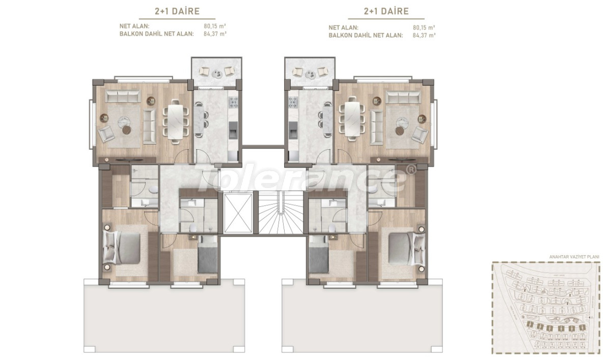 Квартира от застройщика в Бахчешехир, Стамбул в рассрочку: купить недвижимость в Турции - 133606