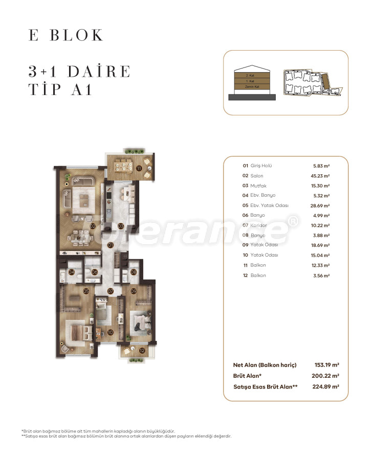 Квартира от застройщика в Бакыркёй, Стамбул с бассейном в рассрочку: купить недвижимость в Турции - 131380