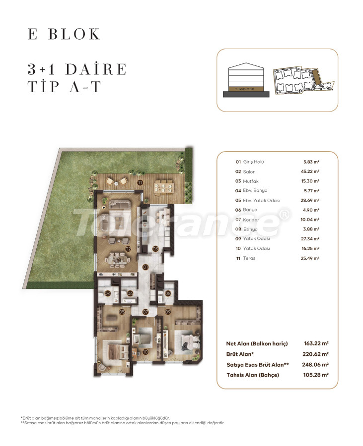 Квартира от застройщика в Бакыркёй, Стамбул с бассейном в рассрочку: купить недвижимость в Турции - 131382