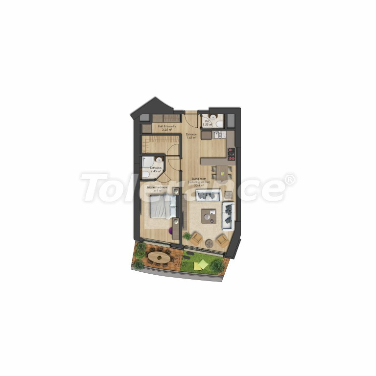 Квартира от застройщика в Бакыркёй, Стамбул вид на море с бассейном в рассрочку: купить недвижимость в Турции - 131470