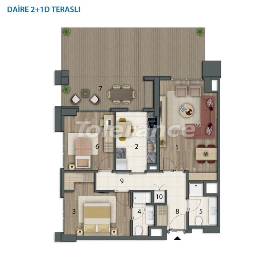 Квартира в Башакшехир, Стамбул с бассейном в рассрочку: купить недвижимость в Турции - 20558