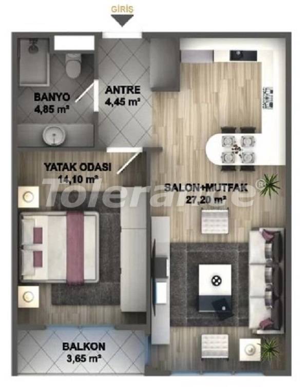 Квартира в Бейликдюзю, Стамбул с бассейном: купить недвижимость в Турции - 27531