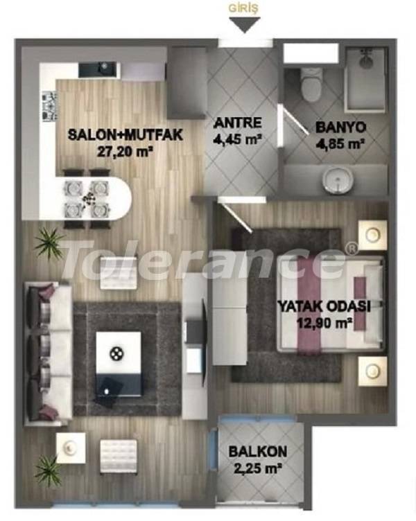 Квартира в Бейликдюзю, Стамбул с бассейном: купить недвижимость в Турции - 27532