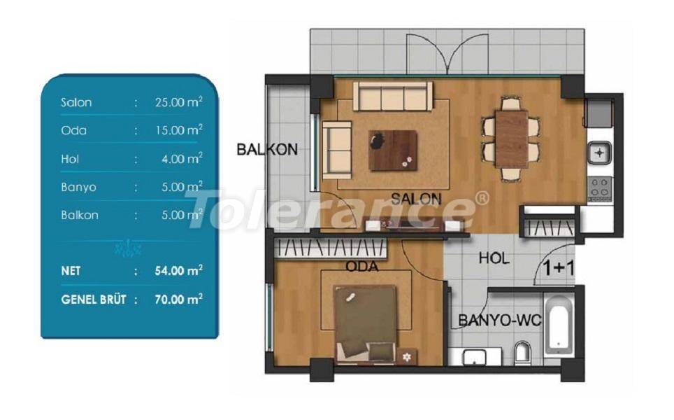 Квартира от застройщика в Бейликдюзю, Стамбул с бассейном в рассрочку: купить недвижимость в Турции - 27294