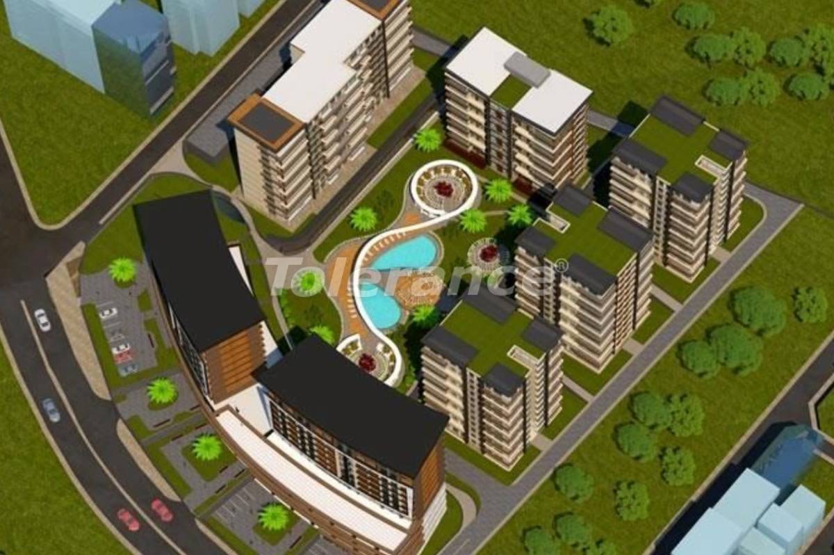 Квартира в Бейликдюзю, Стамбул с бассейном в рассрочку: купить недвижимость в Турции - 27411