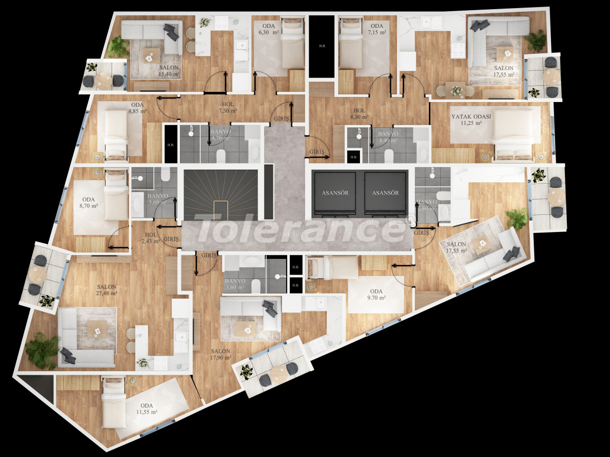 Квартира от застройщика в Бейоглу, Стамбул: купить недвижимость в Турции - 132489