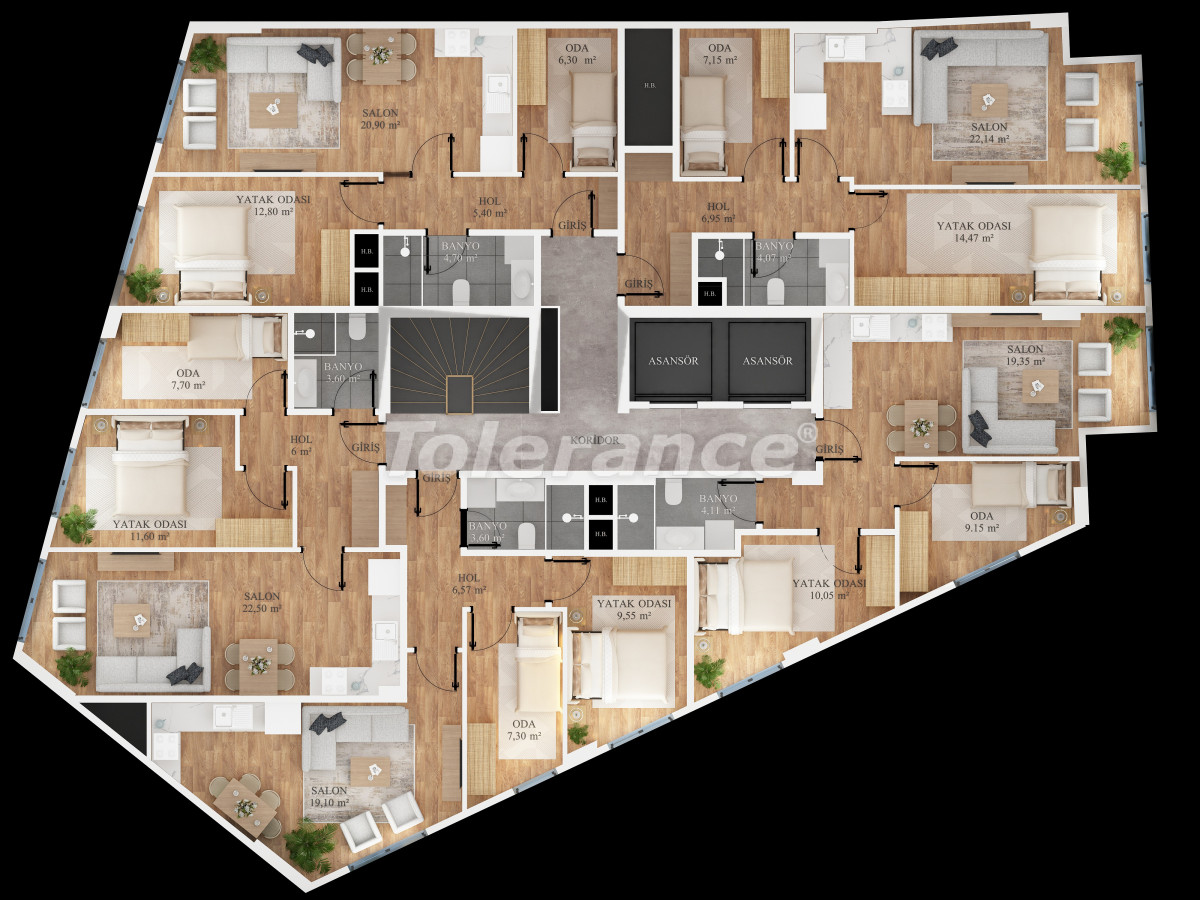 Квартира от застройщика в Бейоглу, Стамбул: купить недвижимость в Турции - 132490