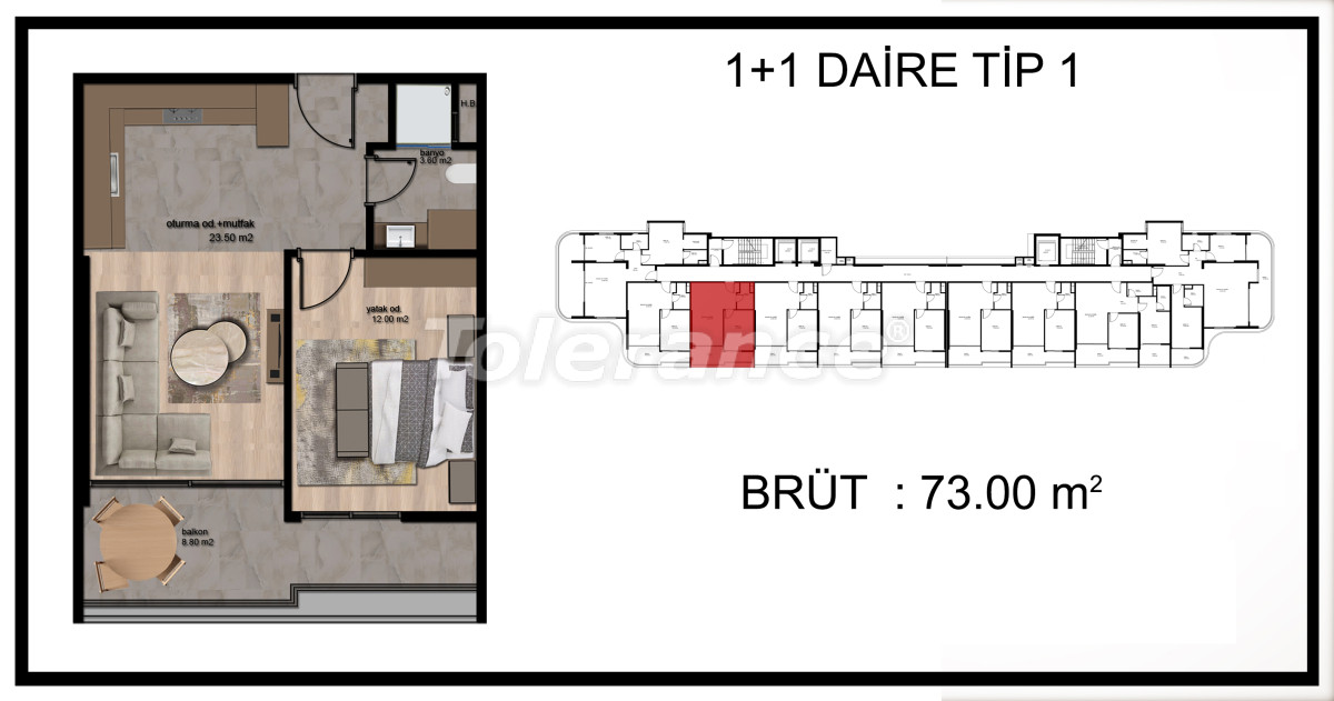 Квартира от застройщика в Эрдемли, Мерсин с бассейном в рассрочку: купить недвижимость в Турции - 67418