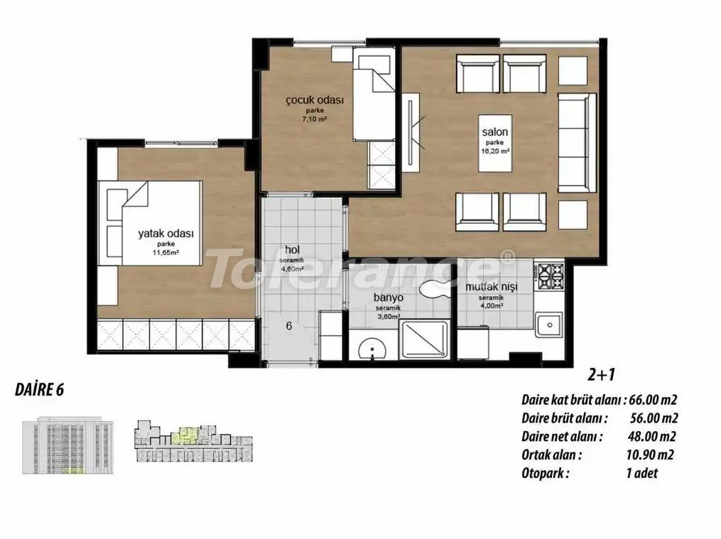 Квартира от застройщика в Эйюп Султан, Стамбул в рассрочку: купить недвижимость в Турции - 132282