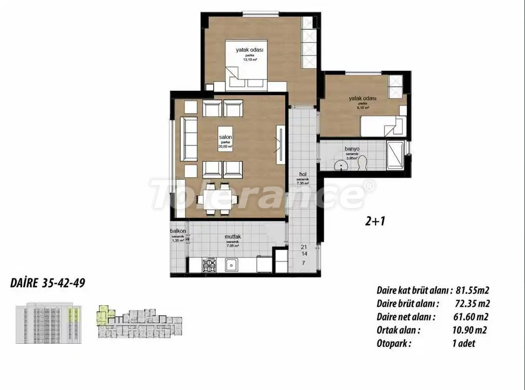 Квартира от застройщика в Эйюп Султан, Стамбул в рассрочку: купить недвижимость в Турции - 132284