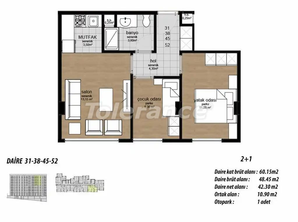 Квартира от застройщика в Эйюп Султан, Стамбул в рассрочку: купить недвижимость в Турции - 132285