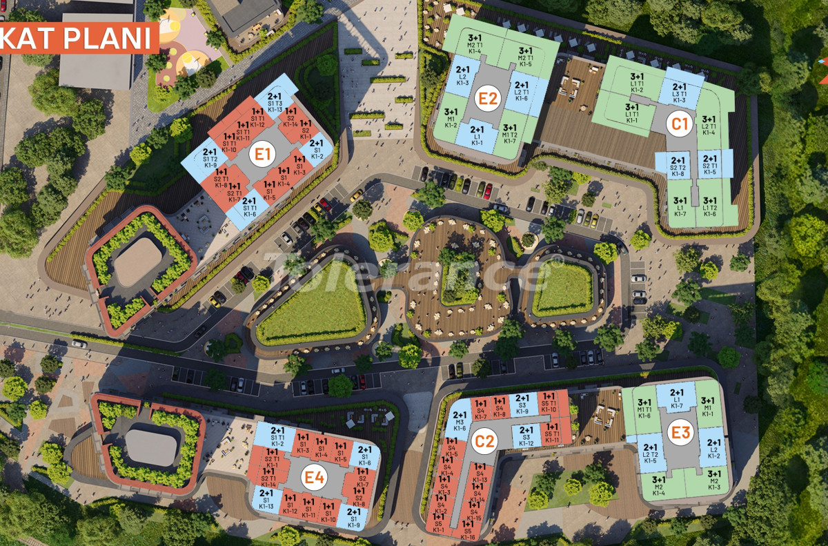 Квартира от застройщика в Эйюп Султан, Стамбул с бассейном: купить недвижимость в Турции - 132803