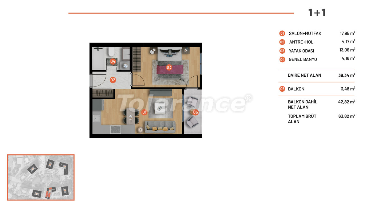Квартира от застройщика в Эйюп Султан, Стамбул с бассейном: купить недвижимость в Турции - 132804