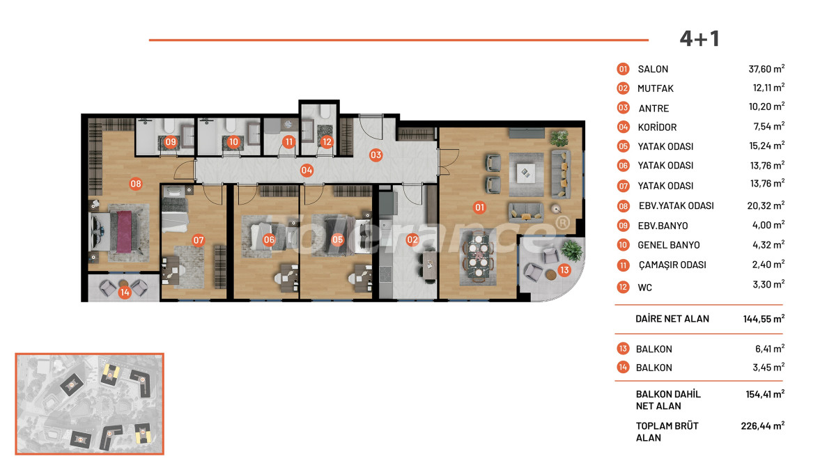 Квартира от застройщика в Эйюп Султан, Стамбул с бассейном: купить недвижимость в Турции - 132807