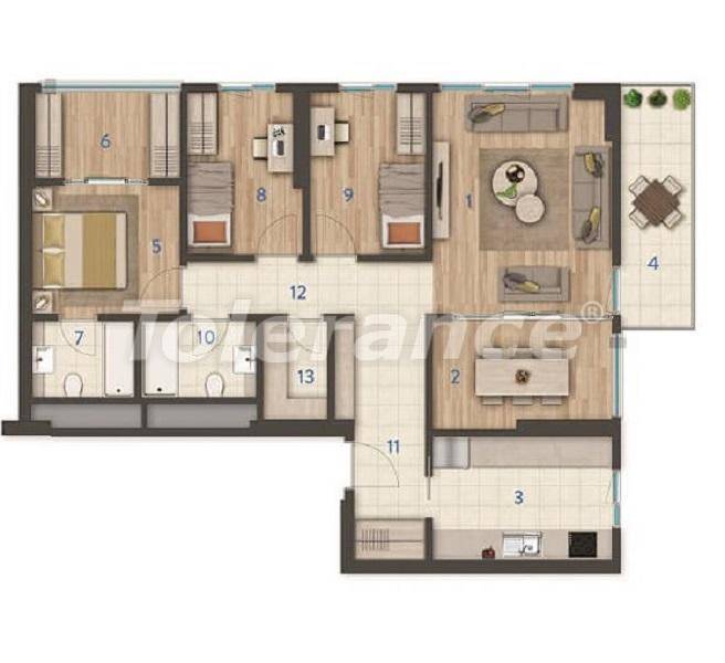 Квартира от застройщика в Газиосманпаша, Стамбул в рассрочку: купить недвижимость в Турции - 27392