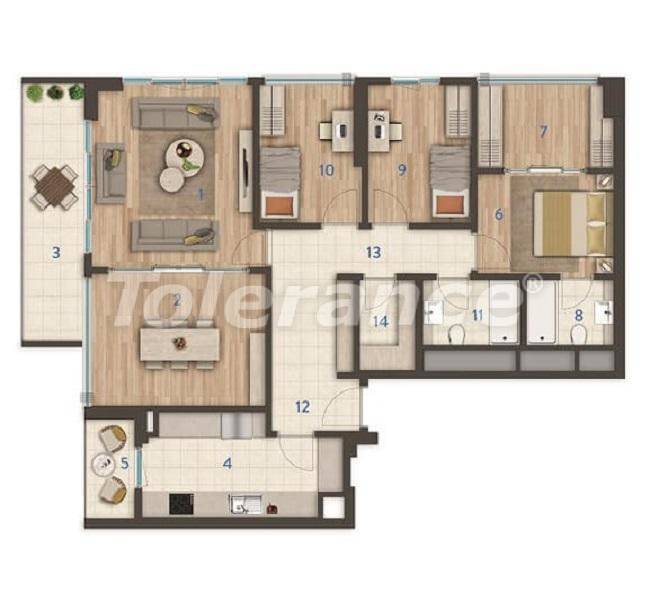 Квартира от застройщика в Газиосманпаша, Стамбул в рассрочку: купить недвижимость в Турции - 27394