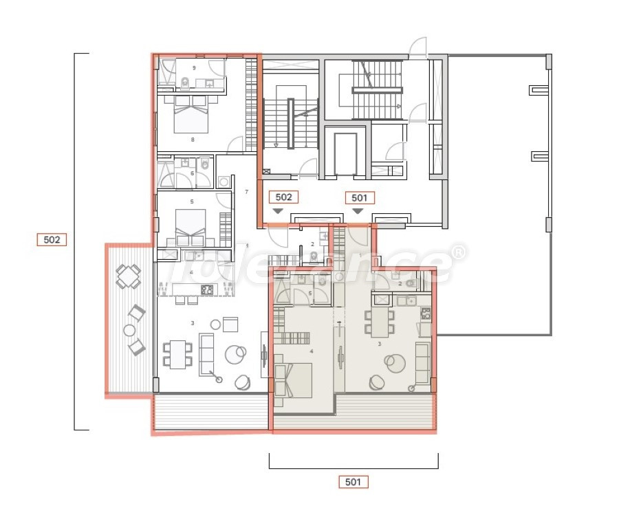 Квартира от застройщика в Стамбуле вид на море: купить недвижимость в Турции - 132034