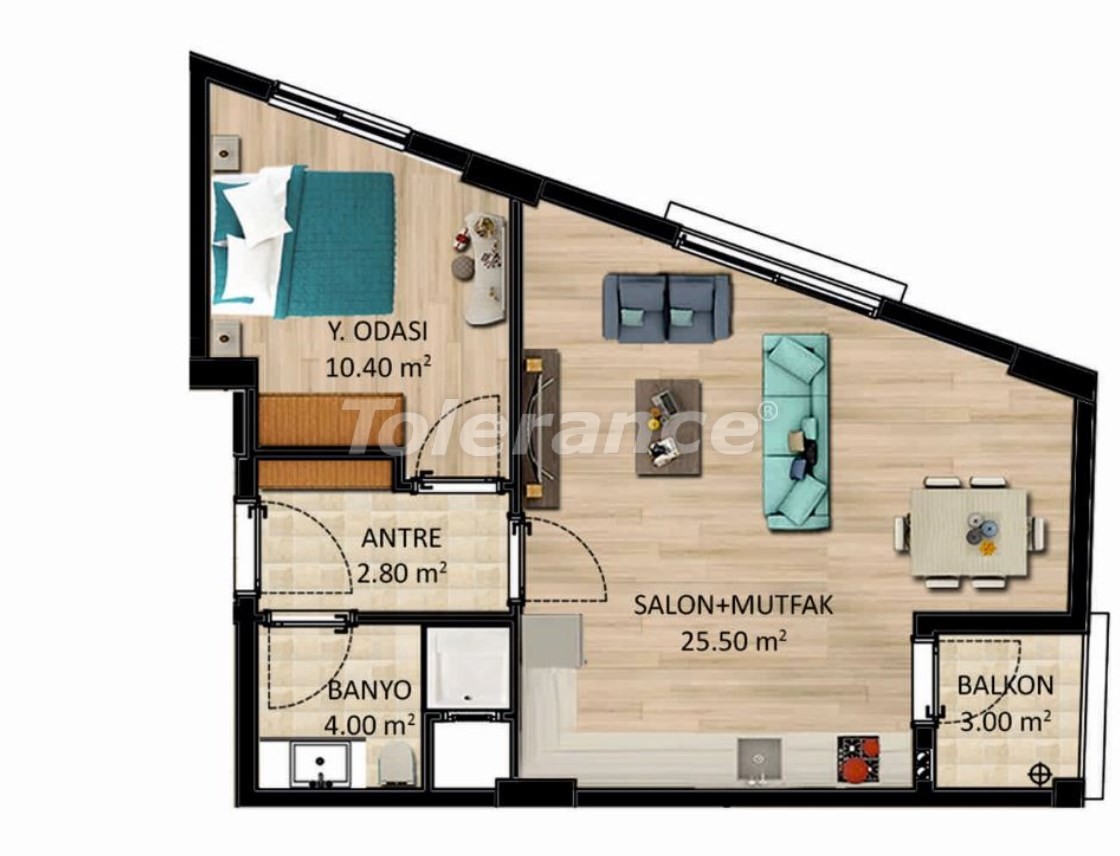 Квартира от застройщика в Каршияка, Измир: купить недвижимость в Турции - 27518