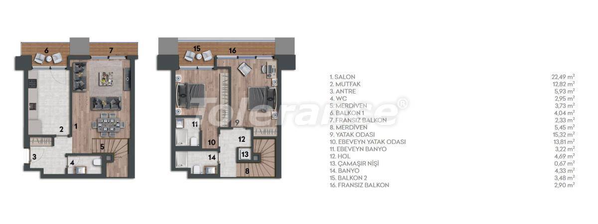 Квартира в Картал, Стамбул с бассейном: купить недвижимость в Турции - 26970