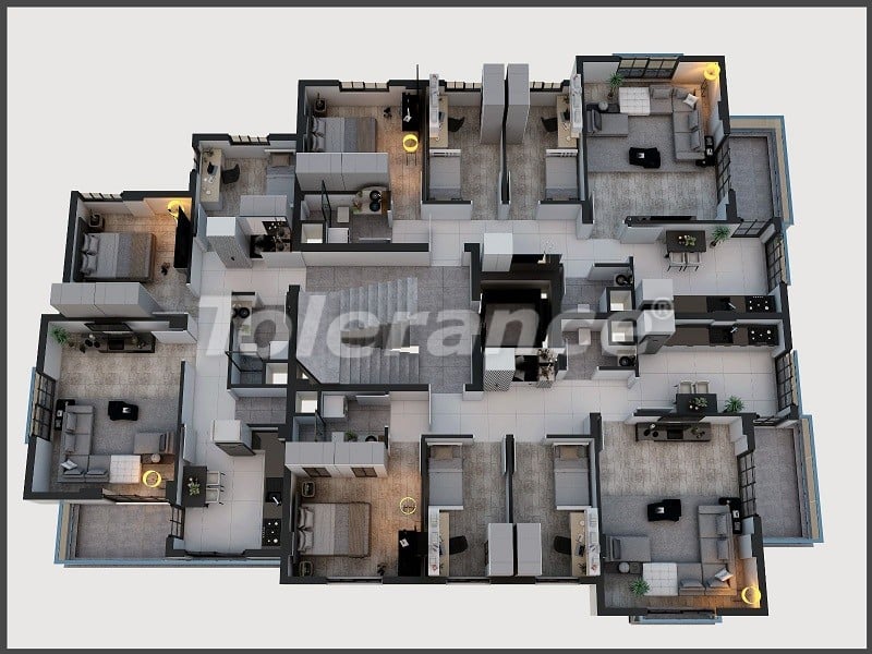 Квартира от застройщика в Кепез, Анталия в рассрочку: купить недвижимость в Турции - 47901