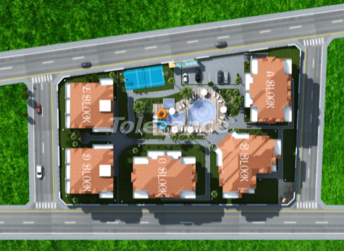Квартира от застройщика в Кестель, Аланья вид на море с бассейном: купить недвижимость в Турции - 3157