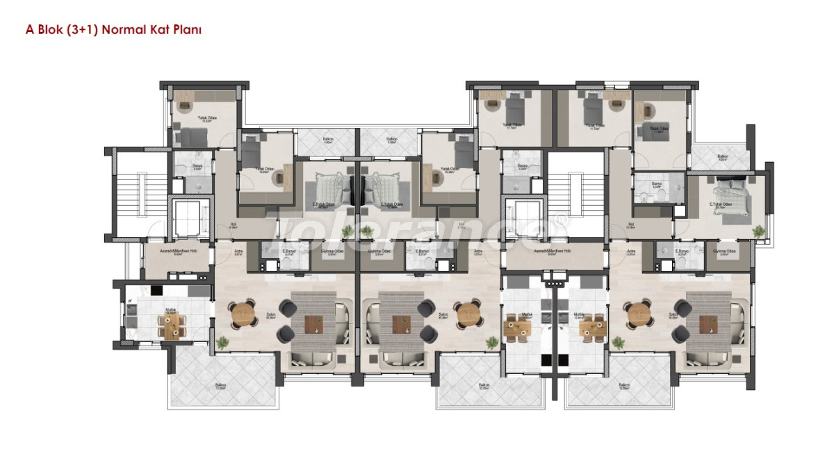 Квартира от застройщика в Коньяалты, Анталия с бассейном в рассрочку: купить недвижимость в Турции - 133694