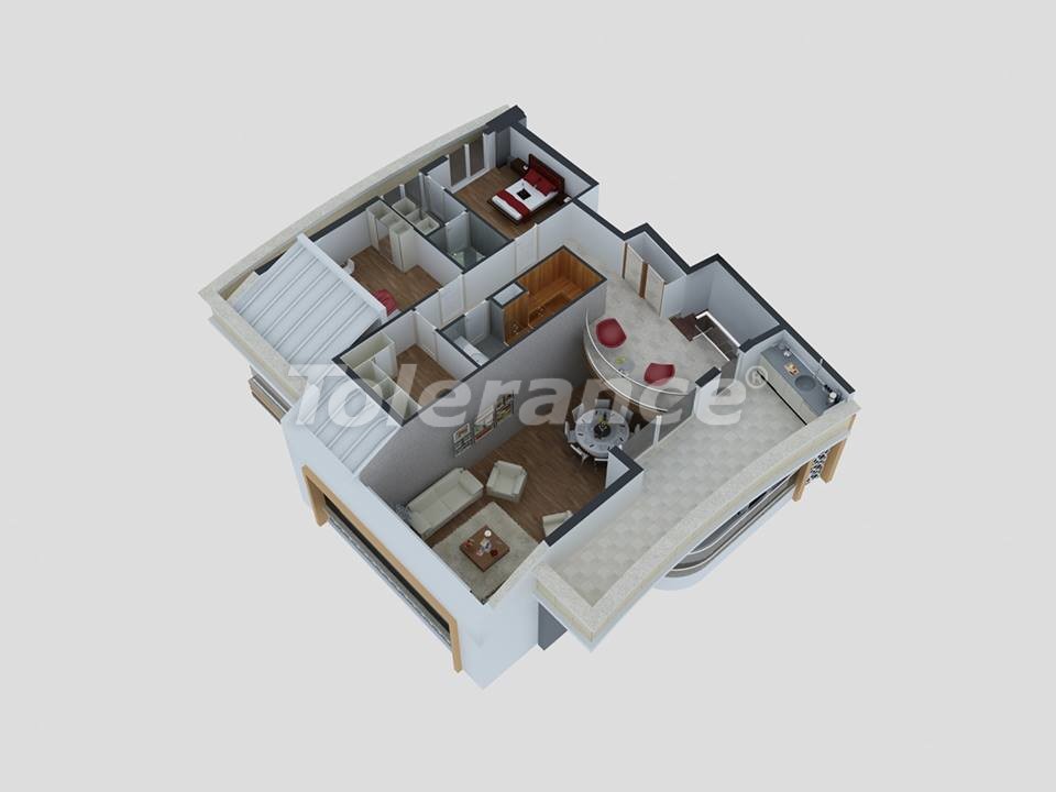 Квартира от застройщика в Коньяалты, Анталия с бассейном: купить недвижимость в Турции - 13686