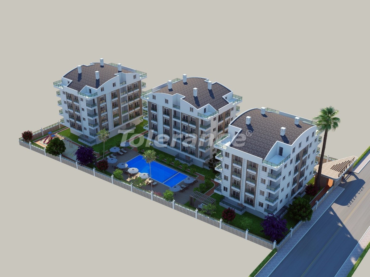 Квартира от застройщика в Коньяалты, Анталия с бассейном: купить недвижимость в Турции - 21168