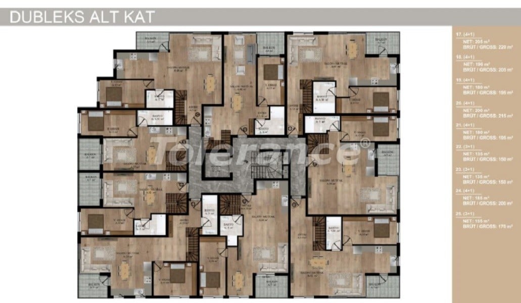 Квартира в Коньяалты, Анталия с бассейном: купить недвижимость в Турции - 30272