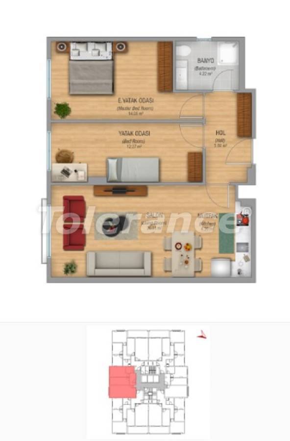 Квартира от застройщика в Кючюкчекмедже, Стамбул в рассрочку: купить недвижимость в Турции - 27005