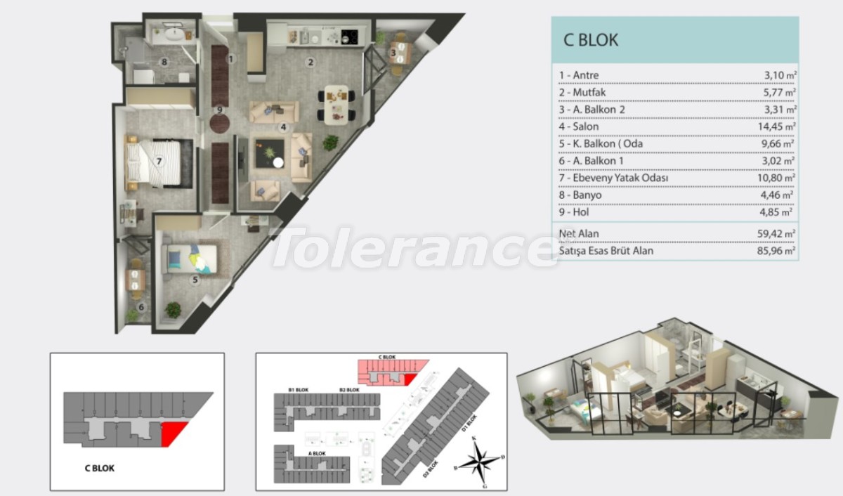 Квартира от застройщика в Кючюкчекмедже, Стамбул в рассрочку: купить недвижимость в Турции - 36262