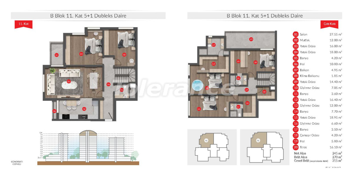 Квартира от застройщика в Лара, Анталия с бассейном в рассрочку: купить недвижимость в Турции - 135619